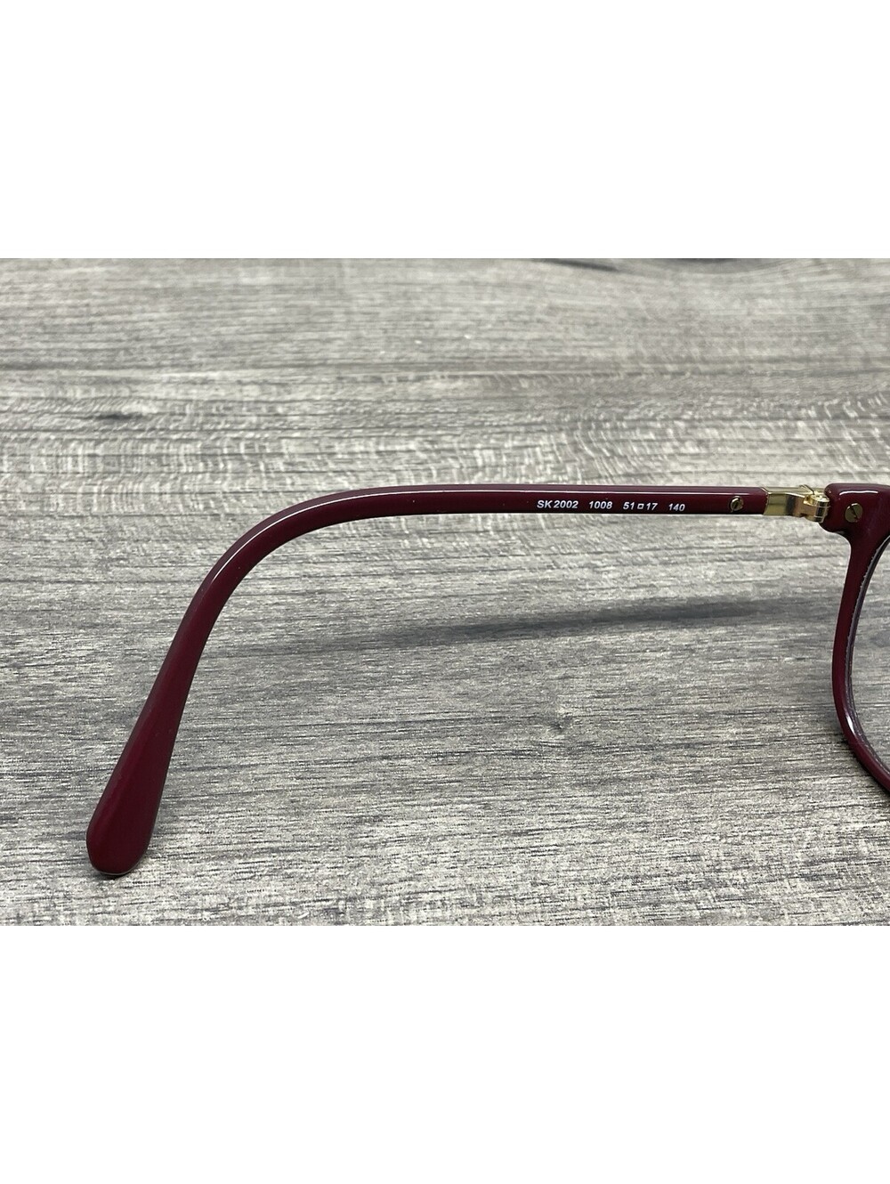 Swarovski Authentic Eyeglasses Frames SK 2002 1008 Maroon / Jeweled 51-17-140 - Picture 9 of 12